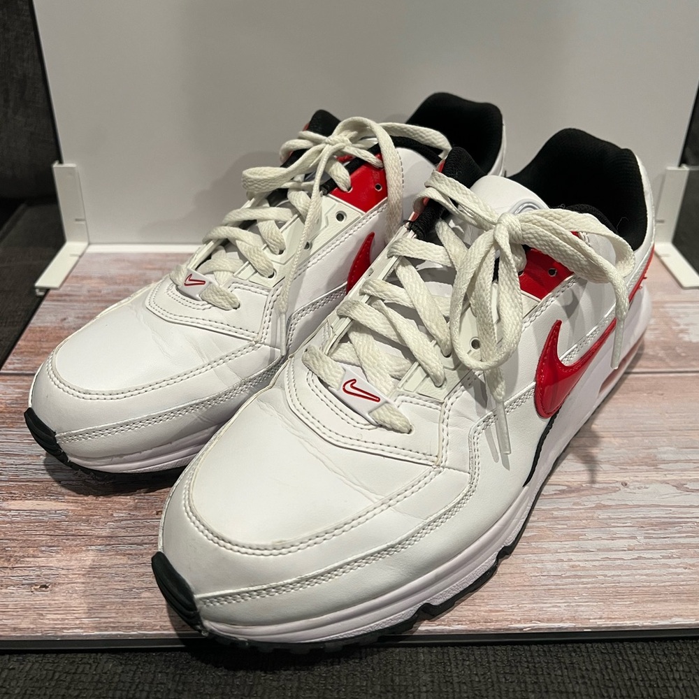 Nike Air Max LTD 3 White University Red Black Mens Shoes Size 10.5